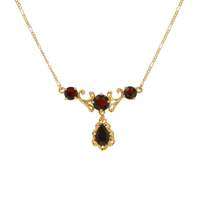Acheter Collier grenats 4.58 carats or jaune 8.20g Comme neuf - 1650,00 € Collier grenats 4.58 carats or jaune 8.20g Comme neuf - reconditionné disponible sur Gemme Les Bijoux